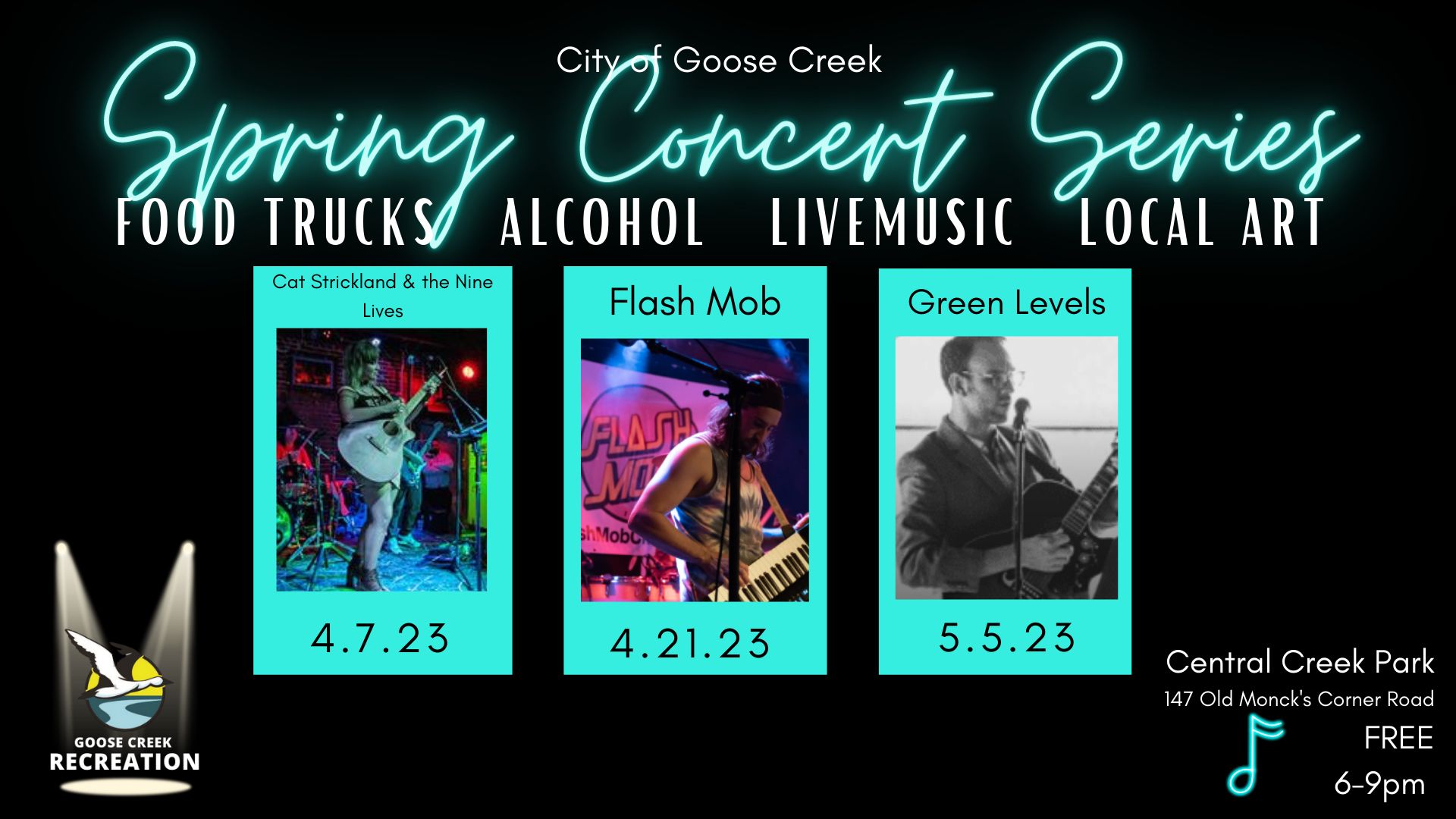 Spring Concert Series, Fri, 05/19/2023 1800 The City of Goose